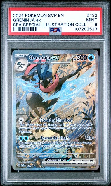 PSA 9 Pokemon TCG: Greninja Ex #132 Special illustration