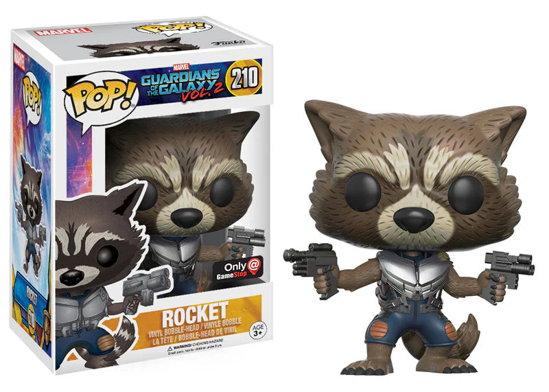 Funko PoP! Marvel: Rocket (Guardians of the Galaxy Vol. 2) 210 (Gamestop Exclusive)