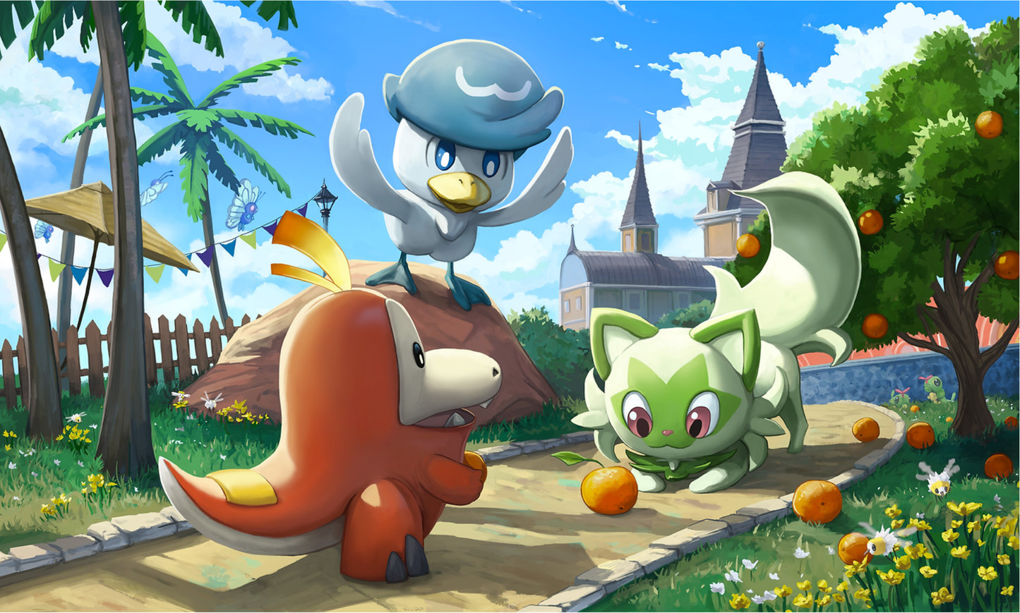 Scarlet&Violet Starters Pokemon Playmat