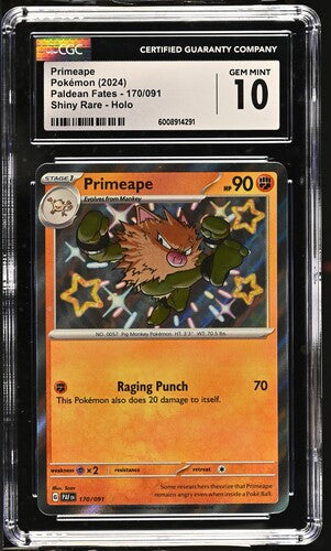 cgc pokemon card value Graded: Poliwhirl 10 Double Infinity Gaming Graded Cards: CGC Epic