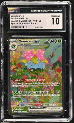 CGC 10 - Pokémon TCG: 2023 Venusaur ex Scarlet & Violet 151 198/165