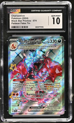 CGC 10 - Pokémon TCG: 2024 Charizard ex 074 Promo Paldean Fates