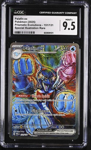 CGC 9.5 Pokémon TCG: 2025 Palafin ex 151/131 SV: Prismatic Evolutions