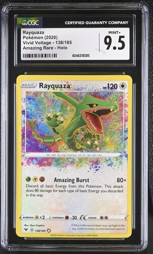 CGC 9.5 Pokémon TCG: 2020 Rayquaza 138/185 - SWSH04: Vivid Voltage
