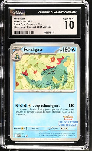 CGC 10 Pokémon TCG: 2025 Feraligatr 213 - Black Star Promo winner