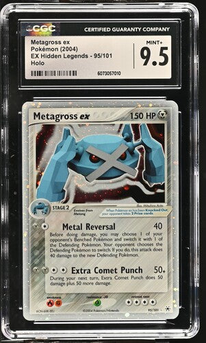 CGC 9.5 Pokémon TCG: 2004 Metagross ex 95/101 EX: Hidden Legends