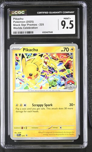 CGC 9.5 - Pokémon TCG: 2025 Pikachu 225 - Black Star Promos