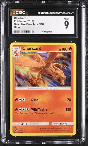 CGC 9 Pokémon TCG: 2019 Charizard 5/18 Detective Pikachu