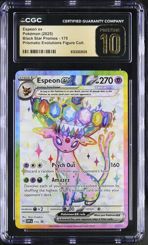 CGC 10 Pokémon TCG: 2025 Espeon ex - #175 SV: Scarlet & Violet Promo