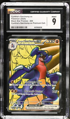 CGC 9 Pokémon TCG: 2025 Cynthia's Garchomp ex - #204 - SV: Promos