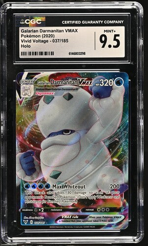 CGC 9.5 Pokémon TCG: 2020 Galarian Darmanitan Vmax 037/185 - Vivid Voltage