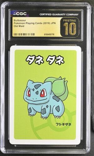 CGC 10 Pokémon TCG: 2019 JPN Bulbasaur- Pokémon Playing Cards - Old Maid