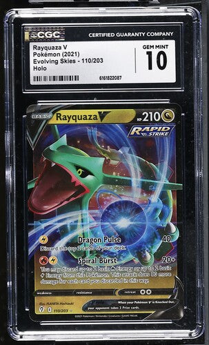 CGC 10 Pokémon TCG: 2021 Rayquaza V - 110/203 - Evolving Skies
