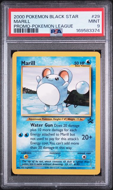 PSA 9 Pokemon TCG: 2000 Marill #29 Promo - Pokemon League