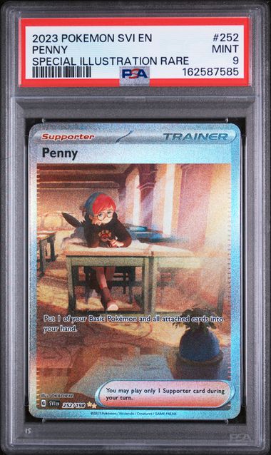 PSA 9 Pokémon TCG: 2023 Penny 252/198 Scarlet & Violet Base Set