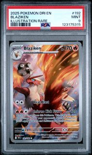 PSA 9 Pokémon TCG: 2025 Blaziken 192/182 - Destined Rivals