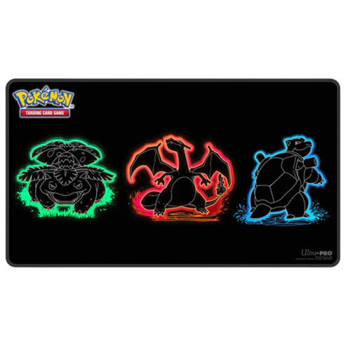 Pokemon: Ultra Pro - Neon Kanto Foil Playmat - Venusaur, Charizard, Blastoise