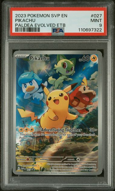 PSA 9 Pokémon TCG: 2023 Pikachu - #027 - SV: Scarlet & Violet Promo