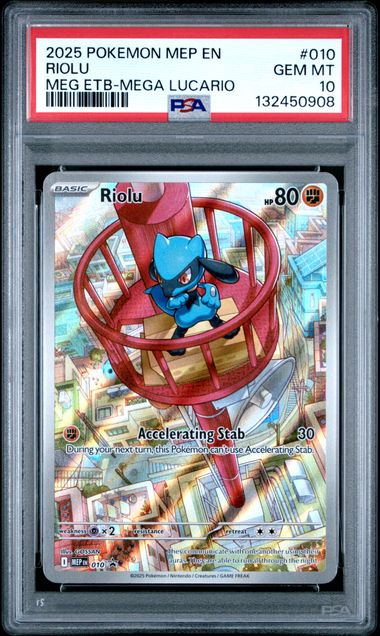 PSA 10 Pokémon TCG: 2025 Riolu 010 - ME: Mega Evolution Promo