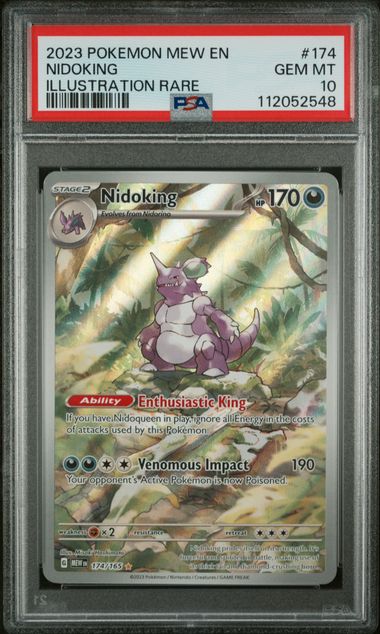 PSA 10 Pokémon TCG: 2023 Nidoking 174/165 Pokémon 151