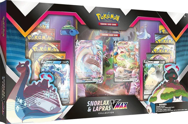 Pokémon TCG: Snorlax & Lapras VMAX Collection Box