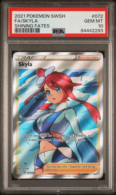PSA 10 Pokémon TCG: 2021 Skyla 072/072 S&S: Shining Fates