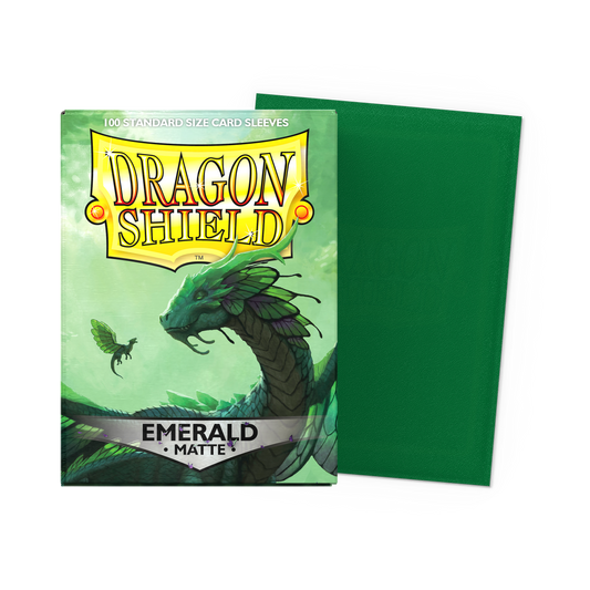 Dragon Shield Outer Sleeves Standard Matte - Emerald (100CT)