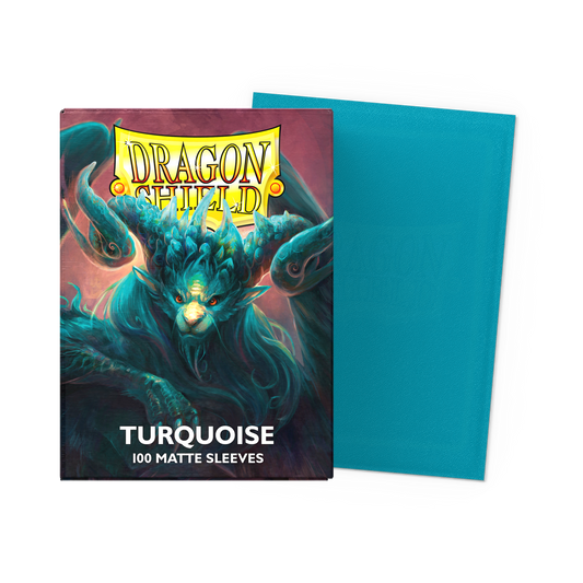 Dragon Shield Outer Sleeves Standard Matte - Turquoise (100CT)