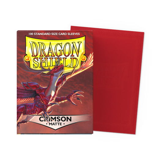 Dragon Shield Outer Sleeves Standard Matte - Crimson (100CT)
