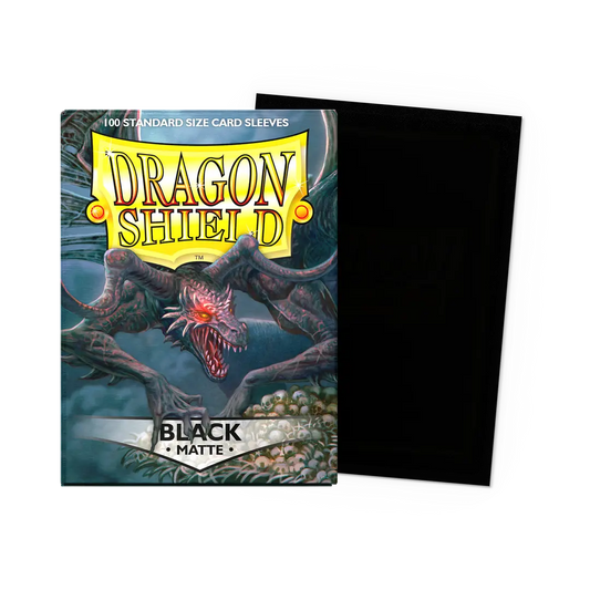 Dragon Shield Outer Sleeves Standard Matte - Black (100CT)