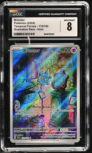 CGC 8 Pokémon TCG: 2024 Bronzor 170/162 - Temporal Forces