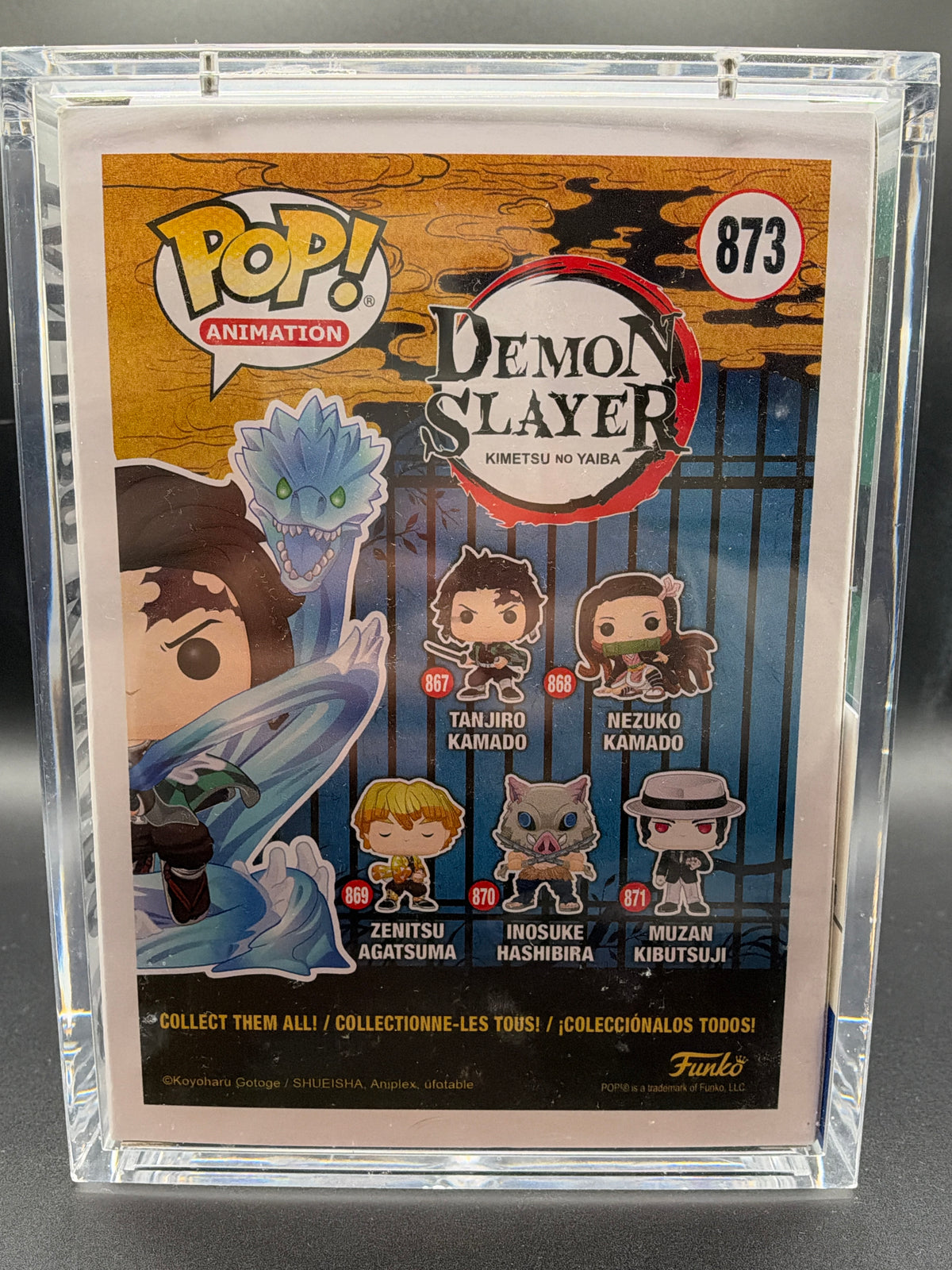 Funko PoP! Animation: Demon Slayer: Tanjiro Kamado - 873 -  Signed with Quote Box Lunch Exclusive