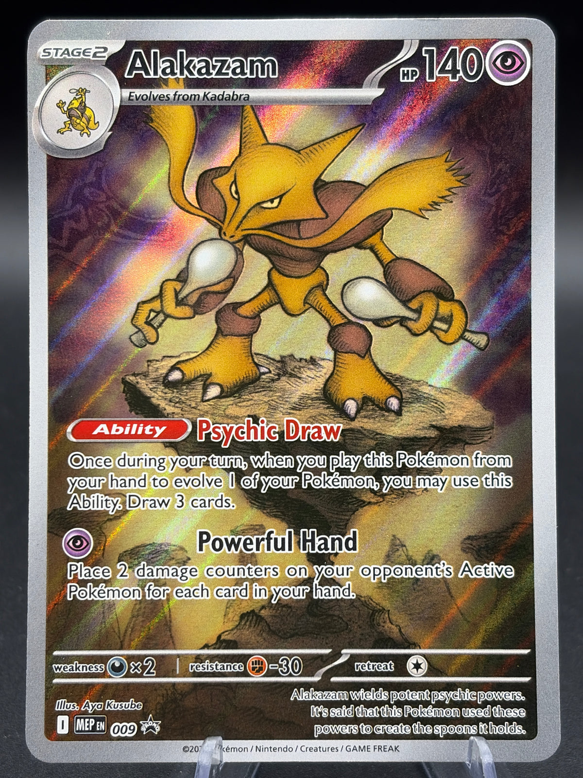 Pokémon TCG: 2025 Alakazam - #009 - MEP: Mega Evolution Promo