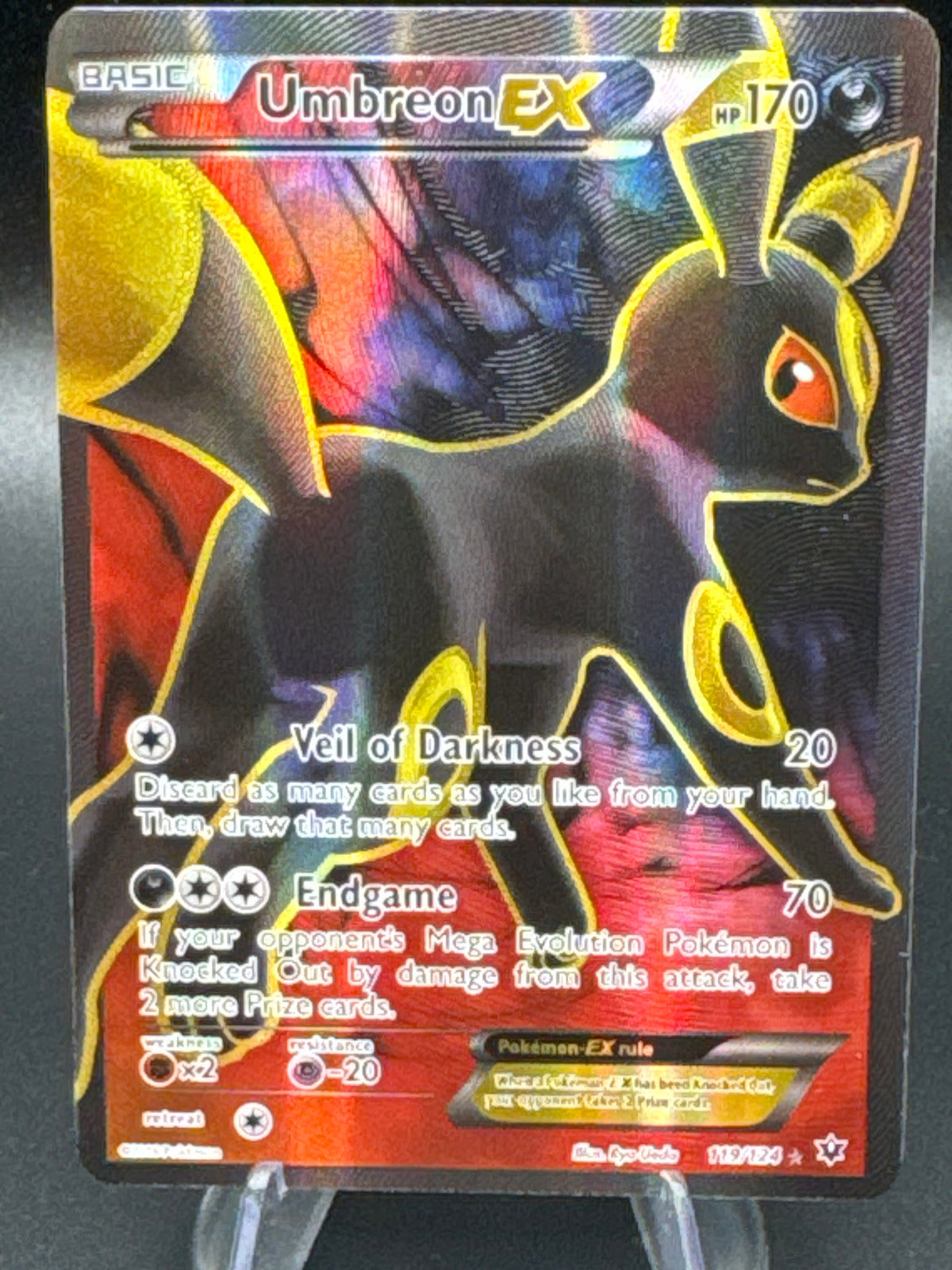 Pokémon TCG: 2016 Umbreon EX 119/124 XY: Fates Collide Secret