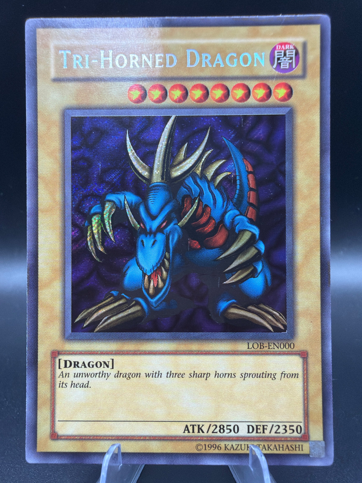 Yu-Gi-Oh! TCG: Tri-Horned Dragon LOB-EN000 Legacy of Blue Eyes White Dragon