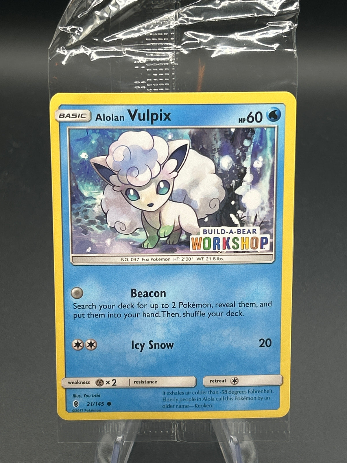 Pokémon TCG: 2017 Alolan Vulpix - 21/145 (Build-A-Bear Workshop Exclusive) Sealed