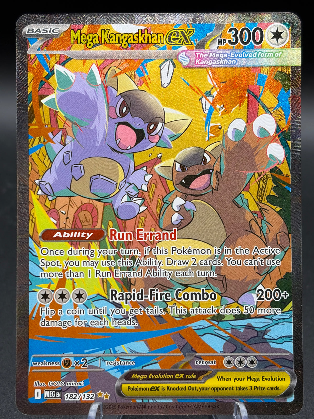 Pokémon TCG: 2025 Mega Kangaskhan ex - 182/132 - MEG: Mega Evolution