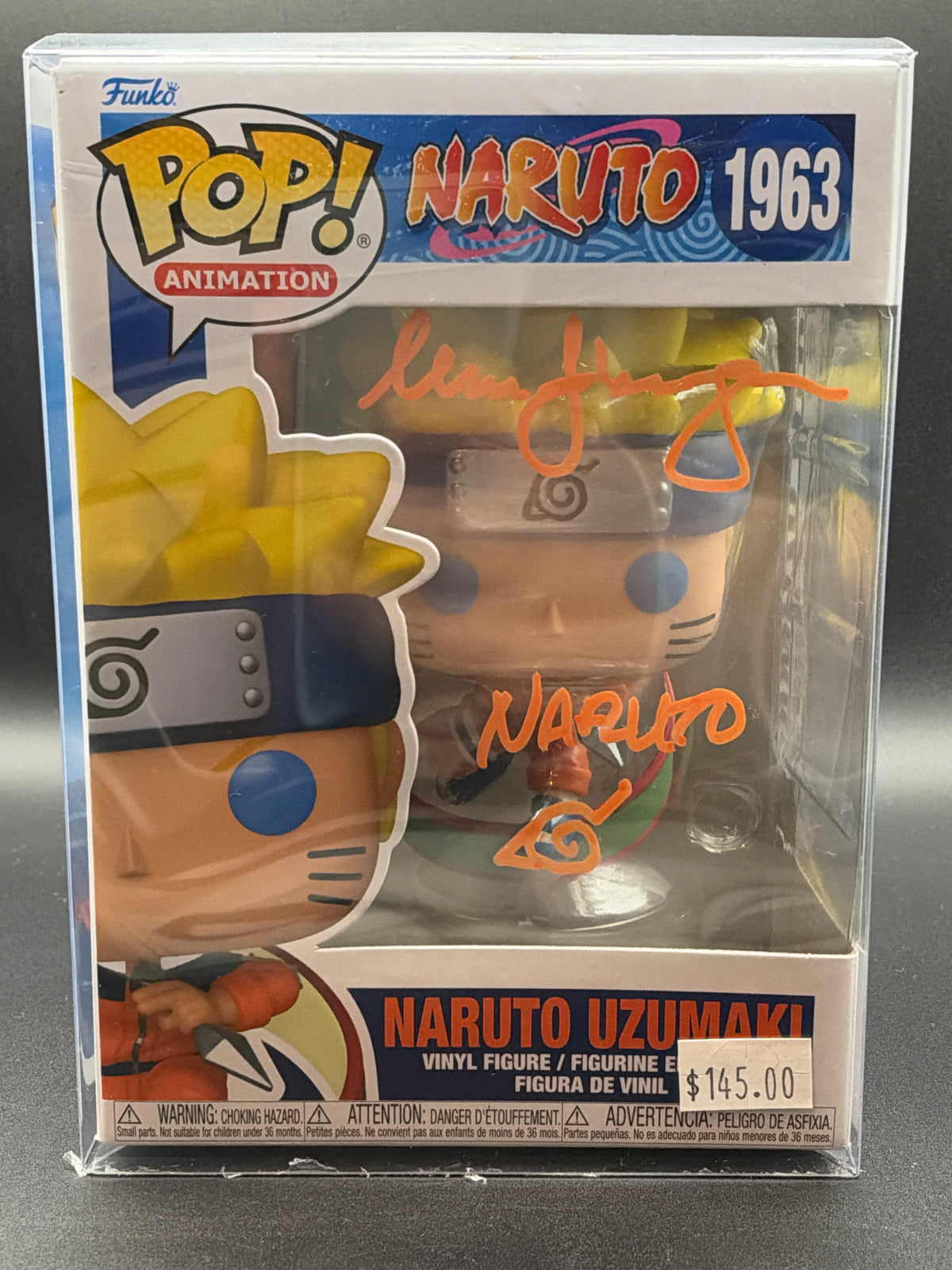 Funko PoP! Animation: Naruto Uzumaki - 1963 -  Signed with Drawing