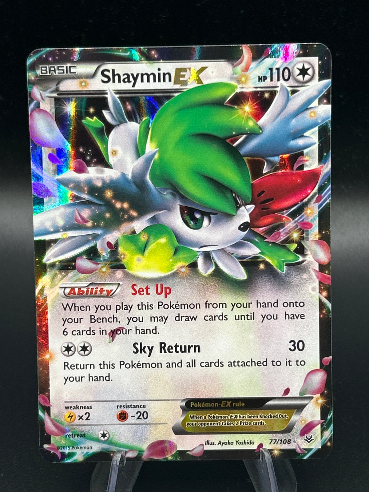 Pokemon TCG 2015 Shaymin EX 77/108 XY Roaring Skies