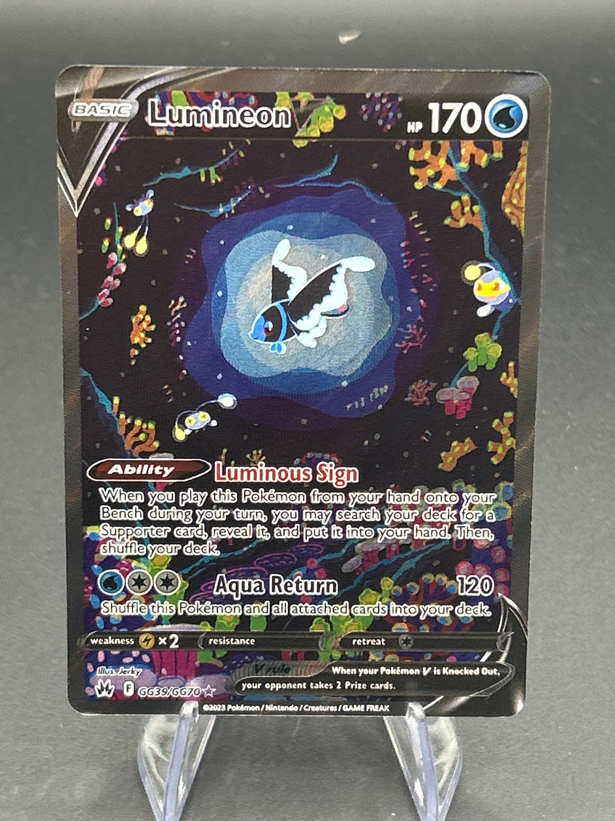 Pokémon TCG: 2023 Lumineon V GG39/GG70 SWSH: Crown Zenith Galarian Gallery - DMG