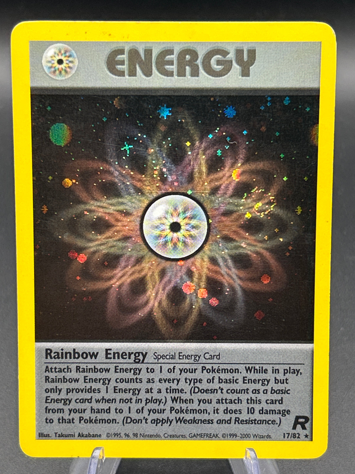 Pokémon TCG: 1999 Rainbow Energy 17/82 Team Rocket
