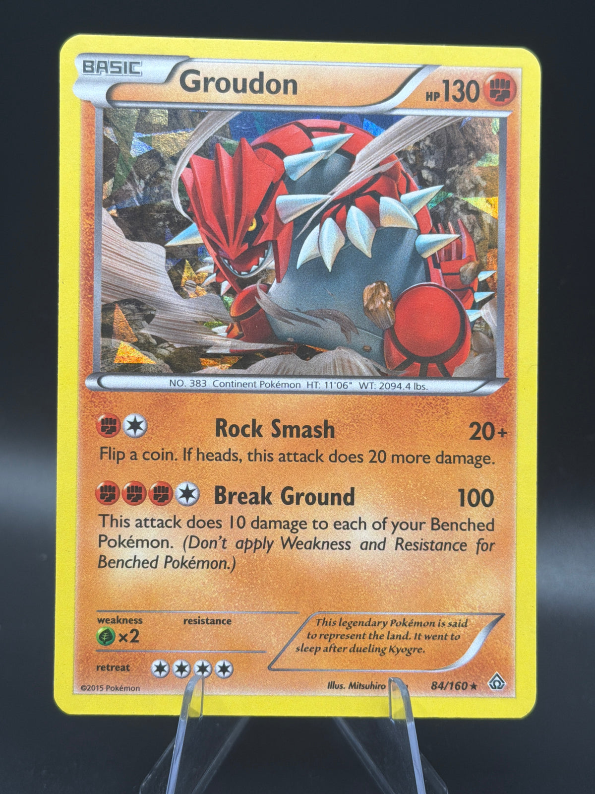 Pokémon TCG: 2015 Groudon - 84/160 (XY Primal Clash) - Deck Exclusives (PR)