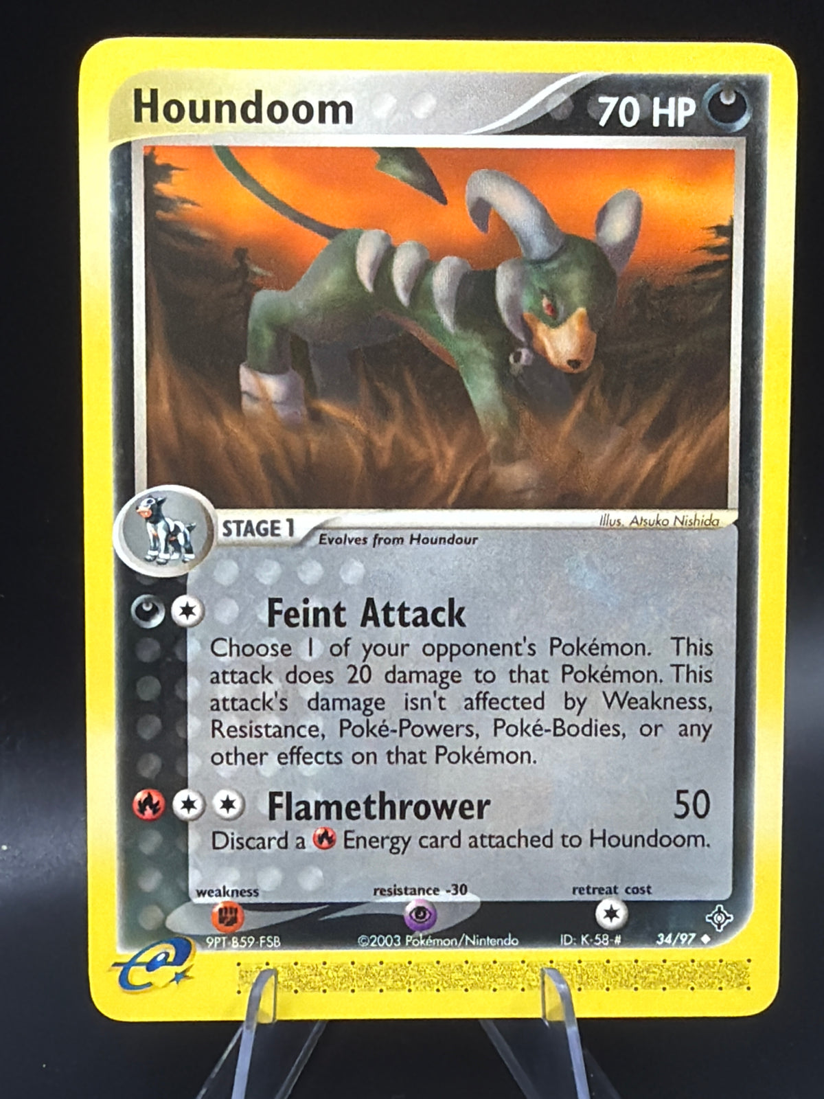 Pokémon TCG: 2003 Houndoom 34/97 EX: Dragon
