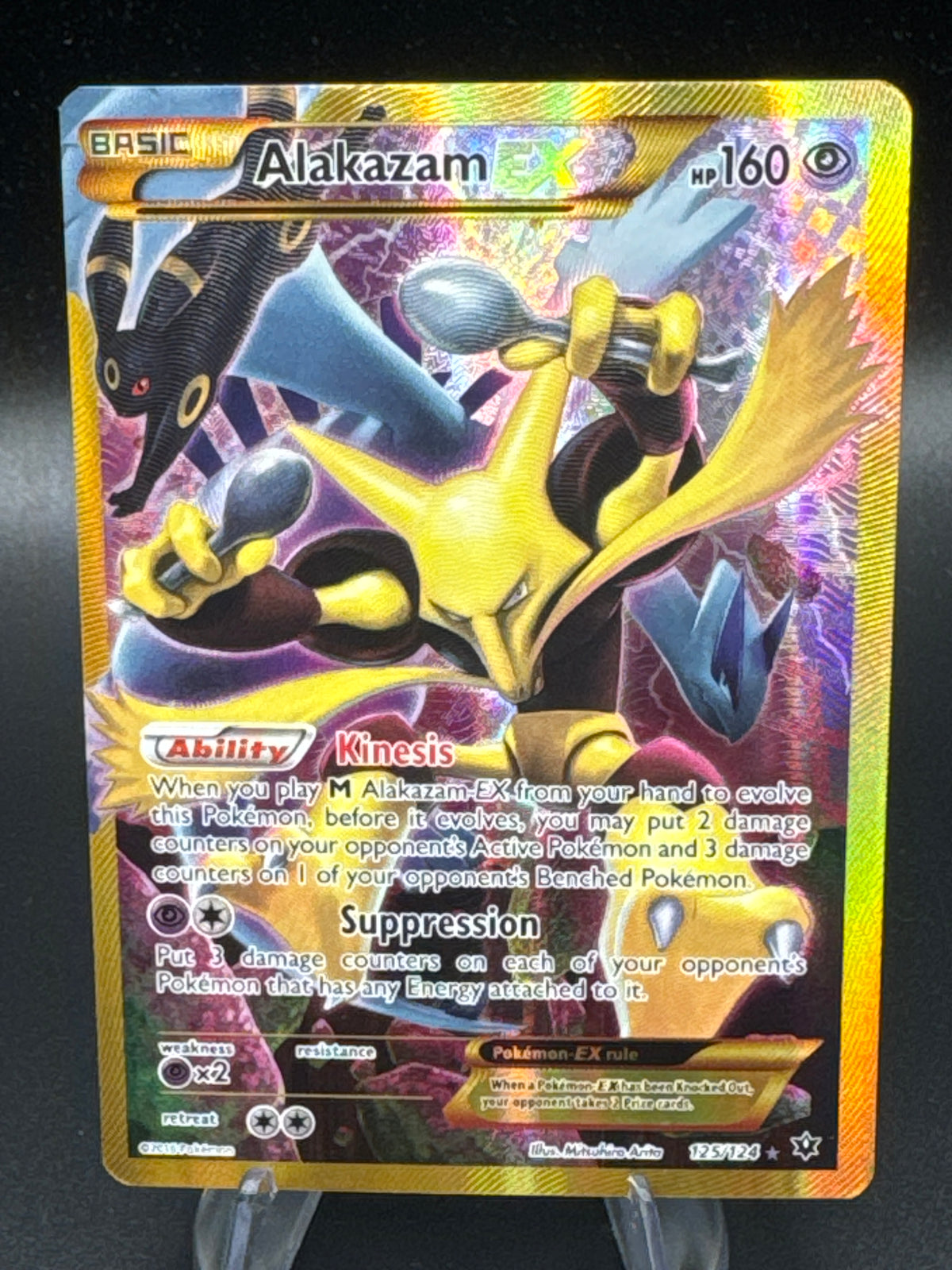 Pokémon TCG: 2016 Alakazam EX 125/124 XY: Fates Collide Secret