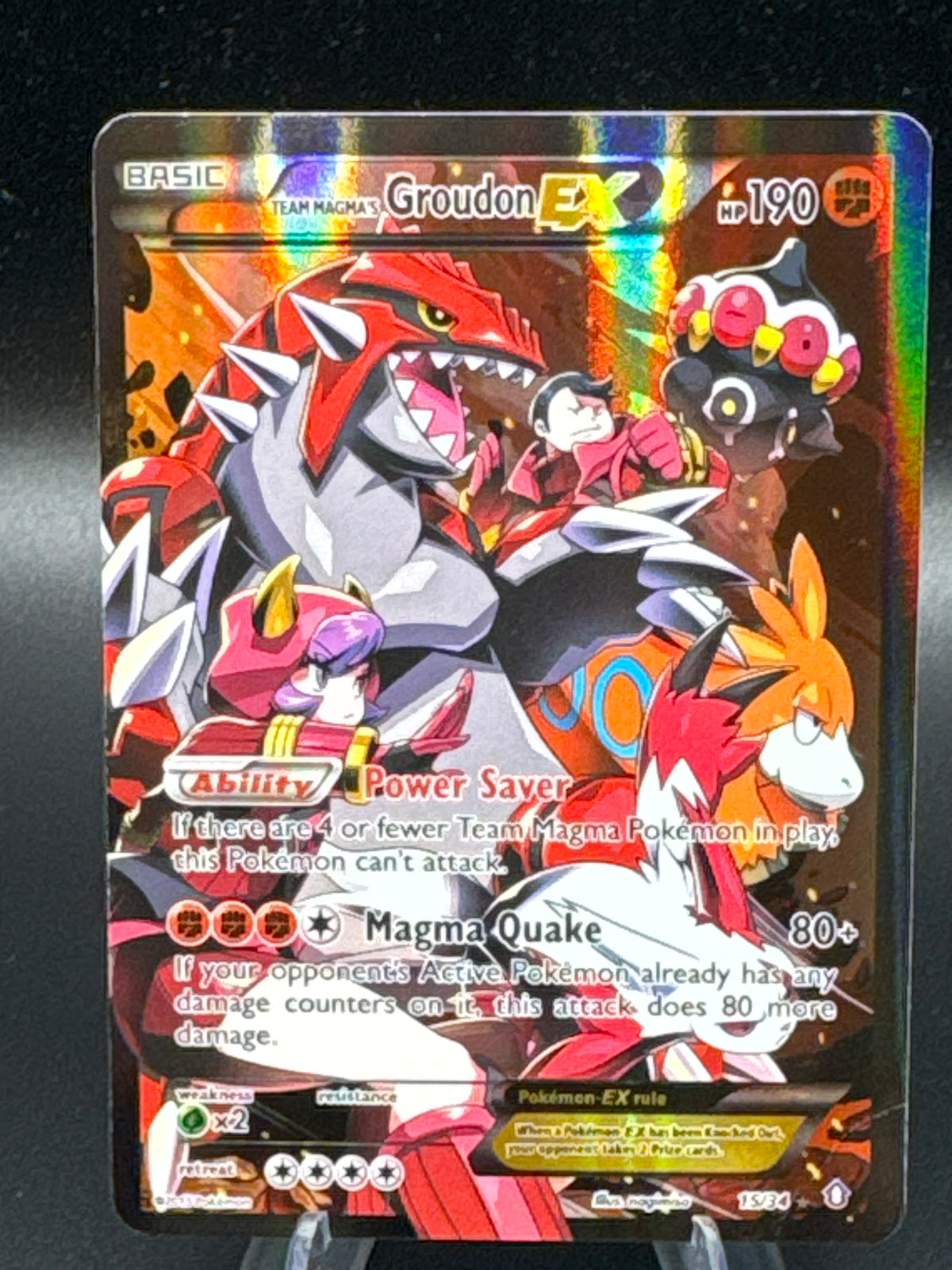 Pokémon TCG: 2015 Team Magma's Groudon EX - 15/34 - XY: Double Crisis