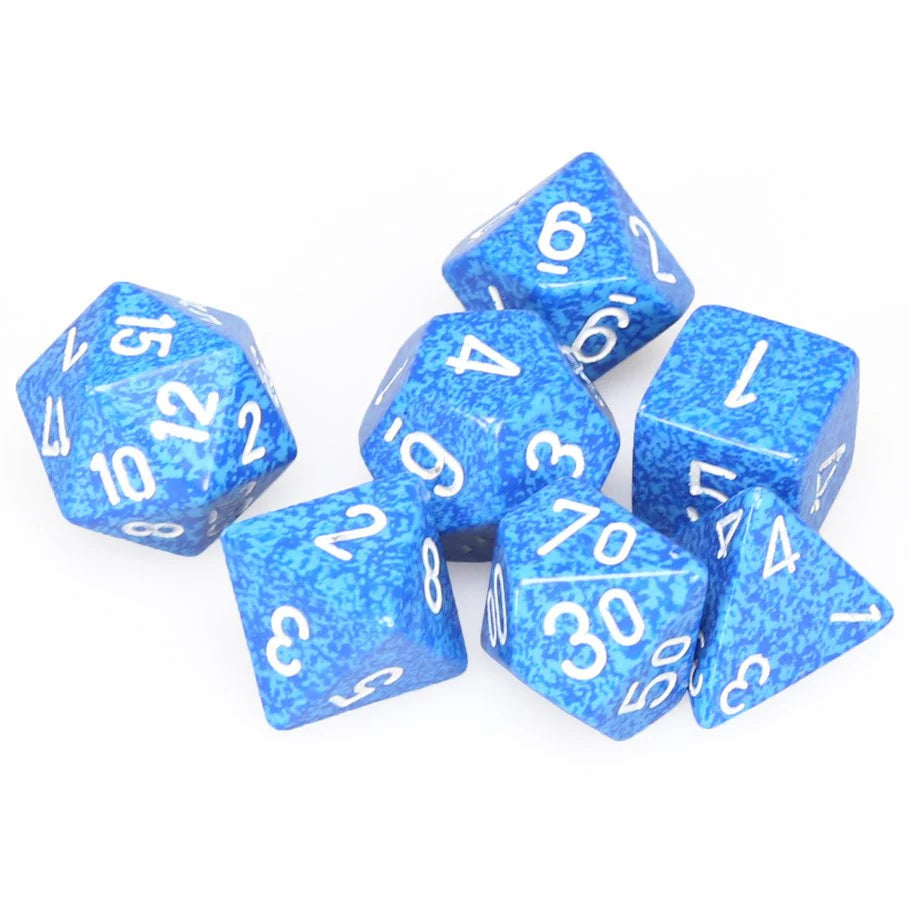 Chessex: Dice Water Speckled 7 Dice Set