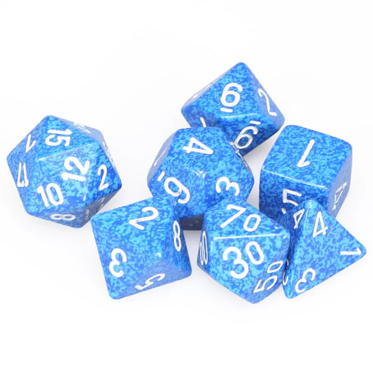 Chessex: Dice Water Speckled 7 Dice Set