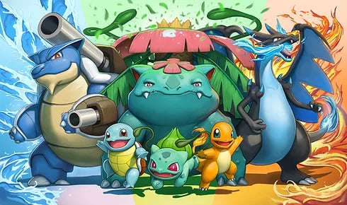 Kanto Mega Pokemon Playmat