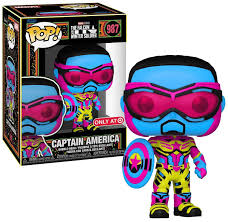 Funko PoP! Marvel: Captain America (The Falcon and The Winter Soldier)(Blacklight) 987 (Target Exclusive)