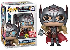 Funko PoP! Marvel: Mighty Thor (Thor: Love and Thunder) 1041 ( Marvel Collector Corps Exclusive & Glows in the Dark )
